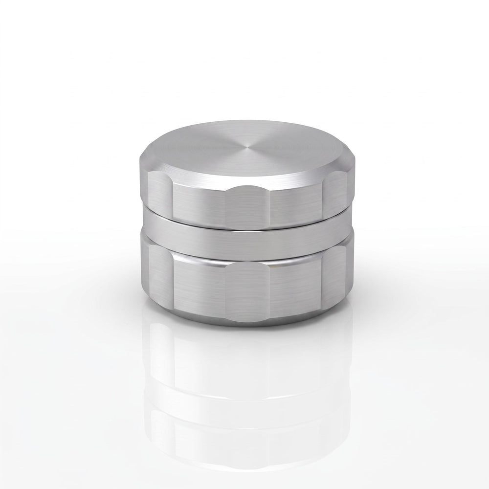 Specular Dial ultra-light aluminum herb grinder, closed
